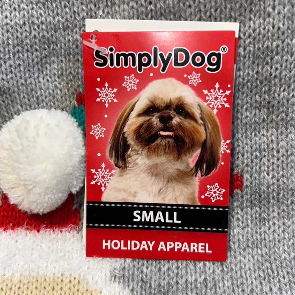 🌟NWT🌟 SimplyDog Holiday Apparel Pet Sweater - Picture 5 of 9